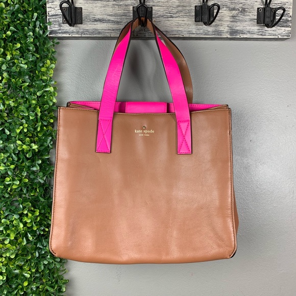 kate spade Handbags - Kate Spade Hot Pink Handle Bag